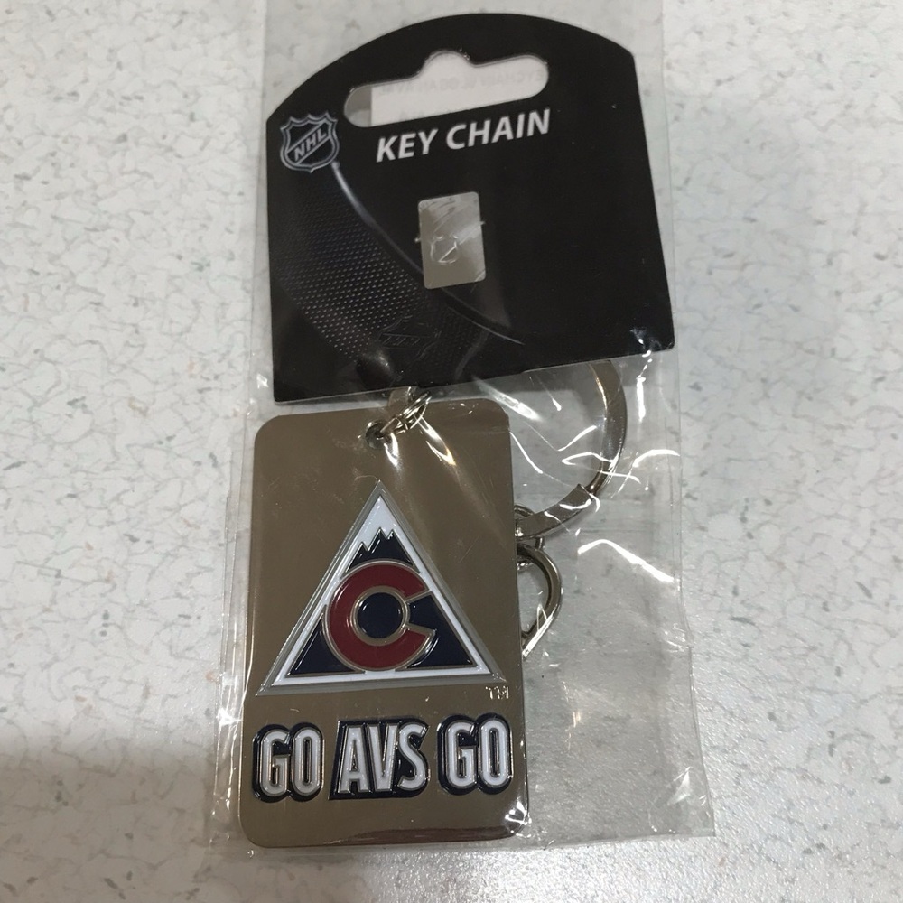 Colorado Avalanche Go Avs Go Keychain Alternate Jersey Hockey Avs Bag Charm